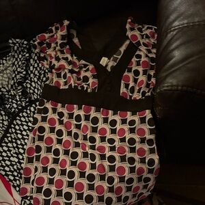 Maurices Black and Pink Patterned Camisole